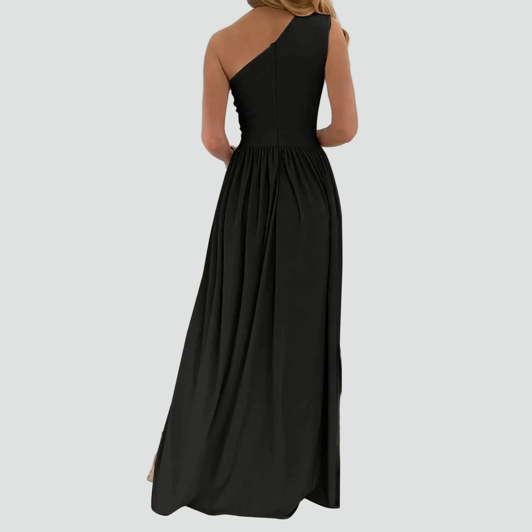 Dress Women Maxi One-Shoulder Split – Evening