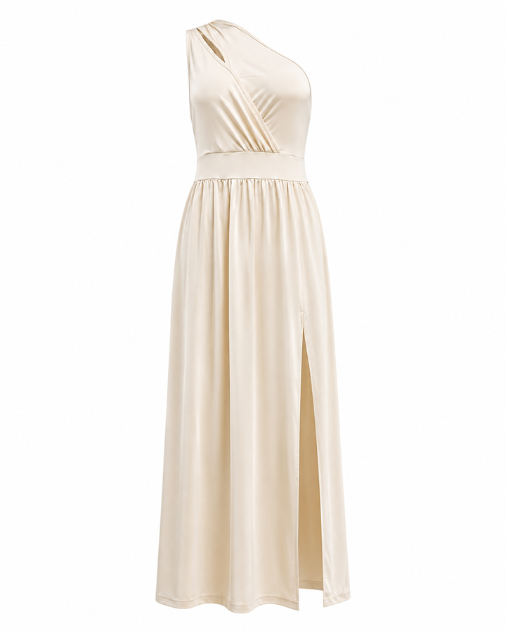 Dress Women Maxi One-Shoulder Split – Evening