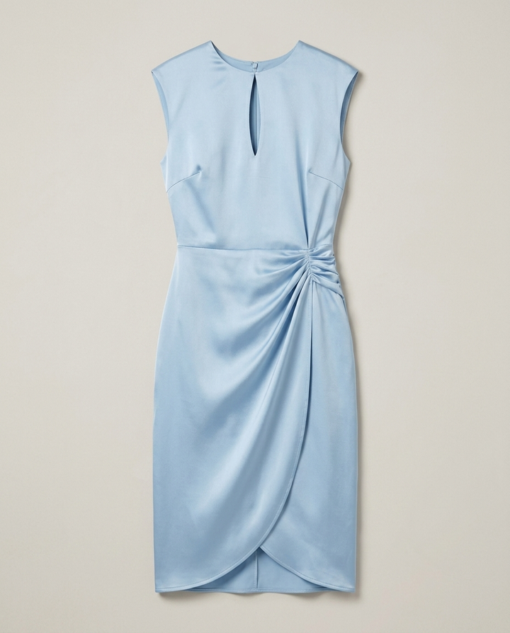 Dress Women Slim Fit Satin – Evening