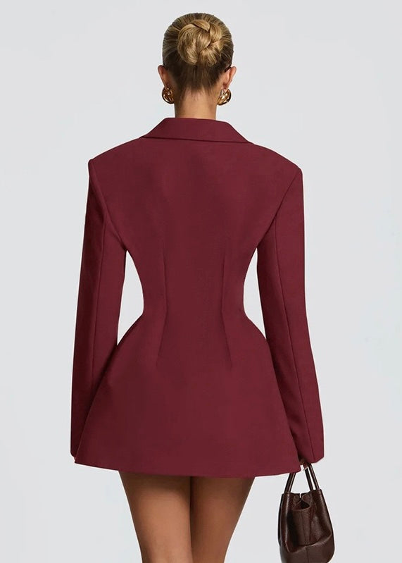 Blazer Dress Women Mini Deep Neckline – Party
