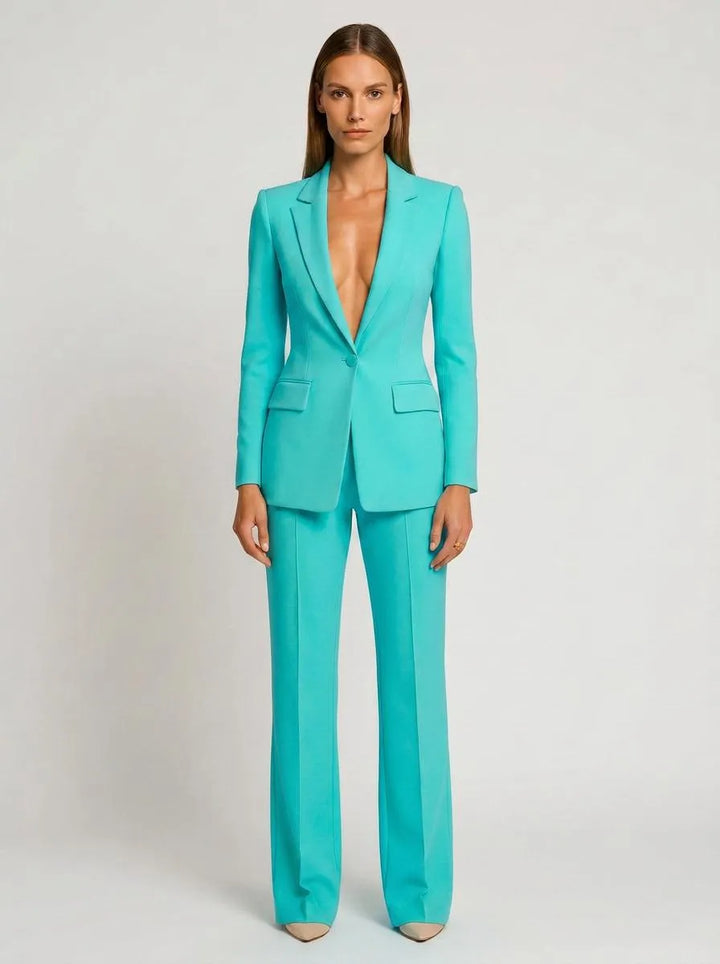 Blazer Women Tailored Double-Breasted – Business
