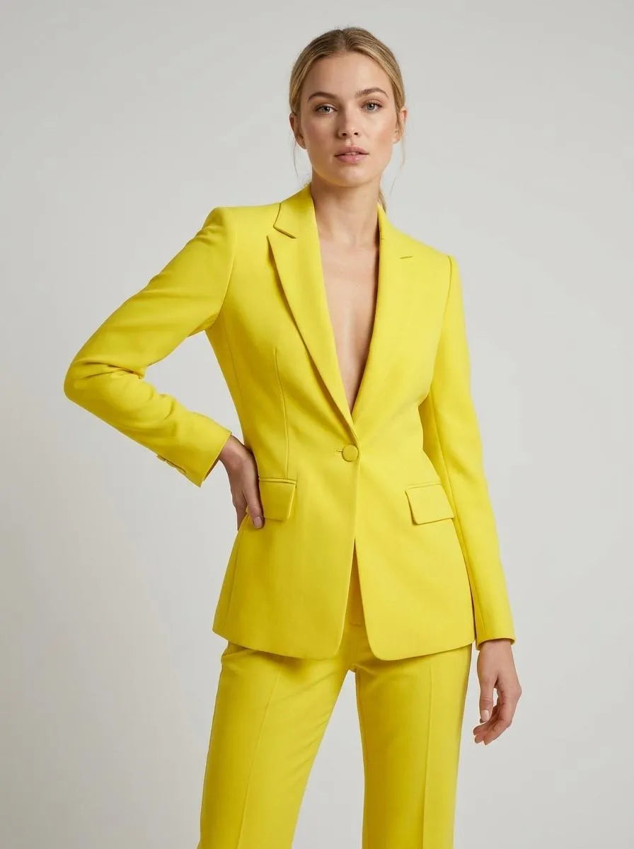 Blazer Women Tailored Double-Breasted – Business
