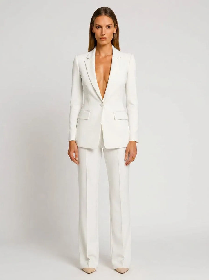 Blazer Women Tailored Double-Breasted – Business
