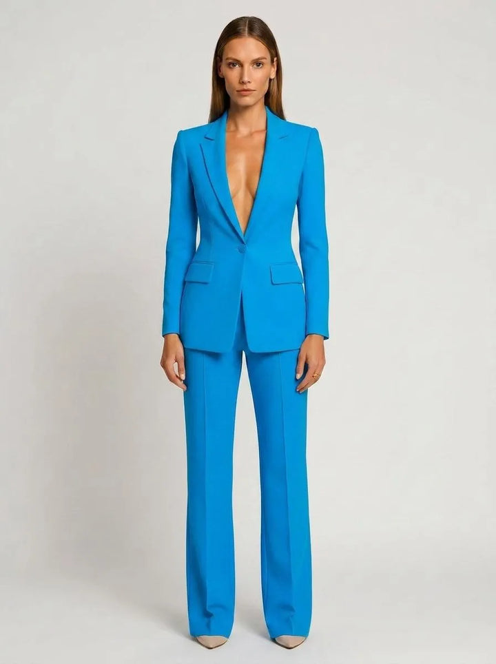 Blazer Women Tailored Double-Breasted – Business