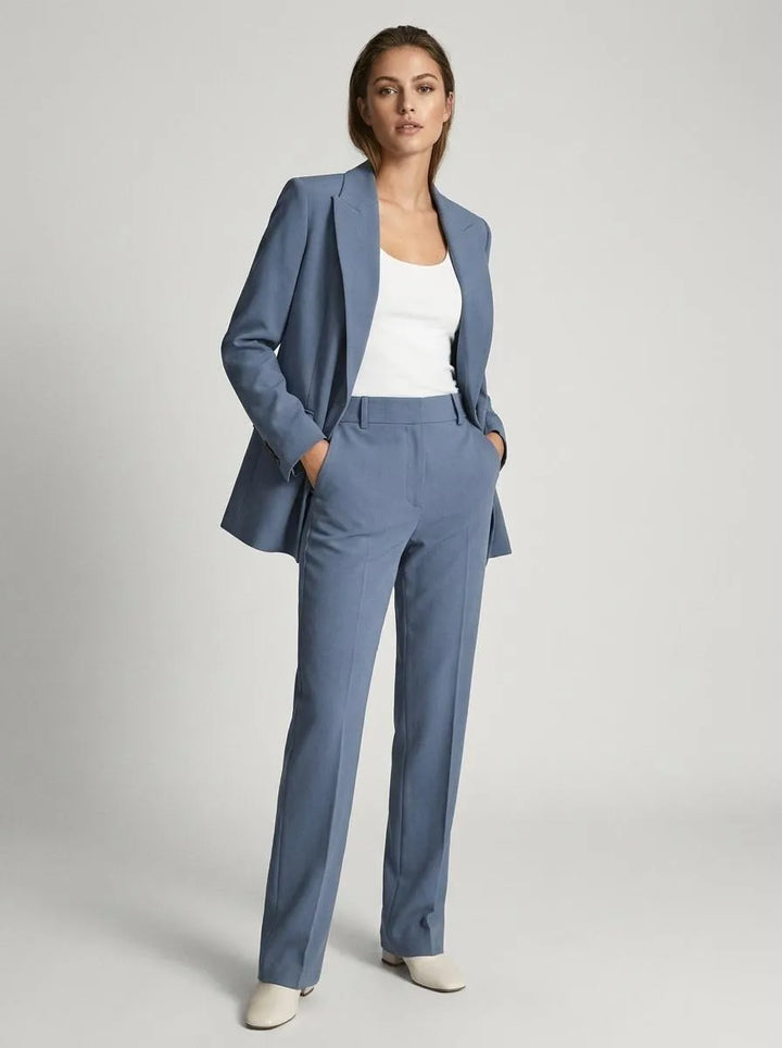 Blazer Set Women Tailored Classic Lapel – Business