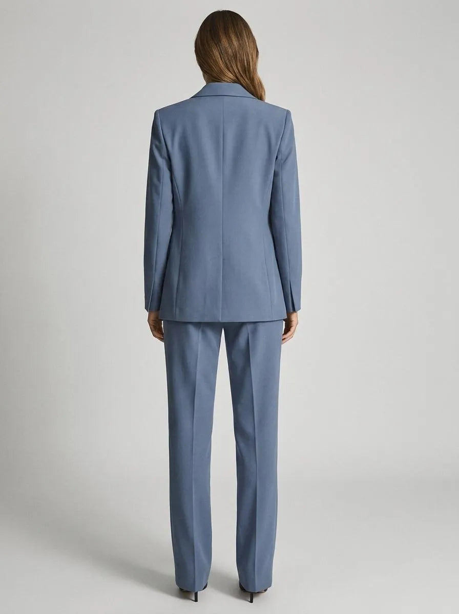 Blazer Set Women Tailored Classic Lapel – Business