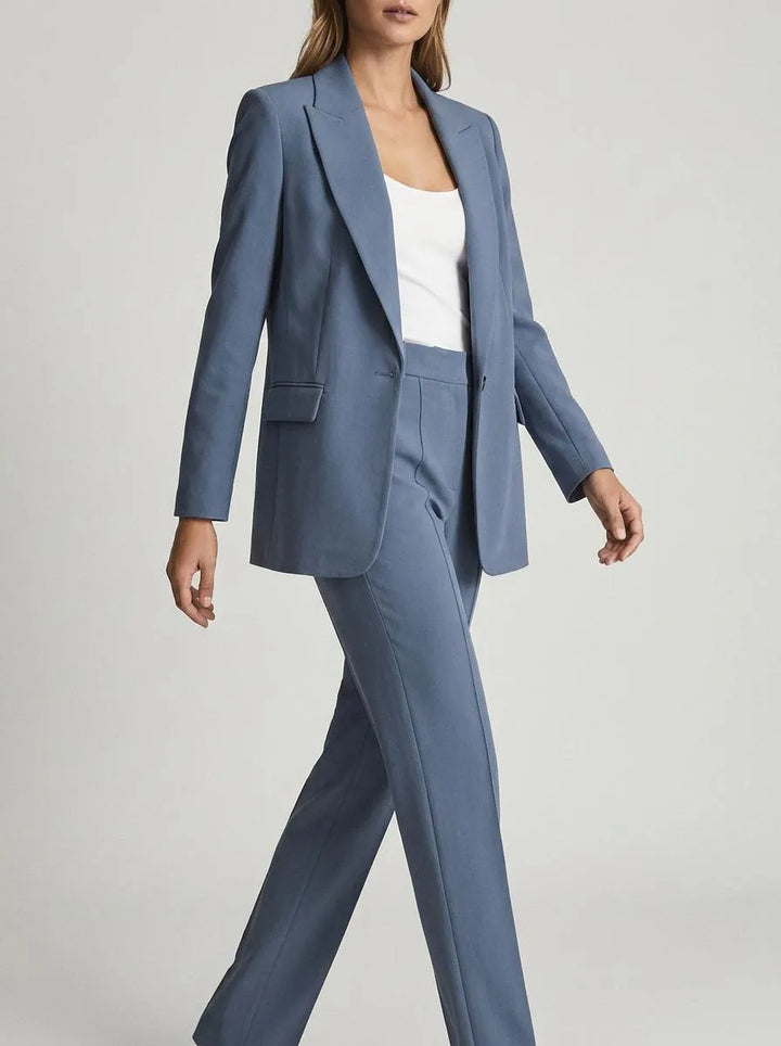 Blazer Set Women Tailored Classic Lapel – Business