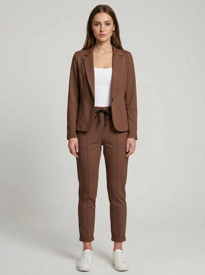Blazer Set Women Slim Fit Trousers – Business
