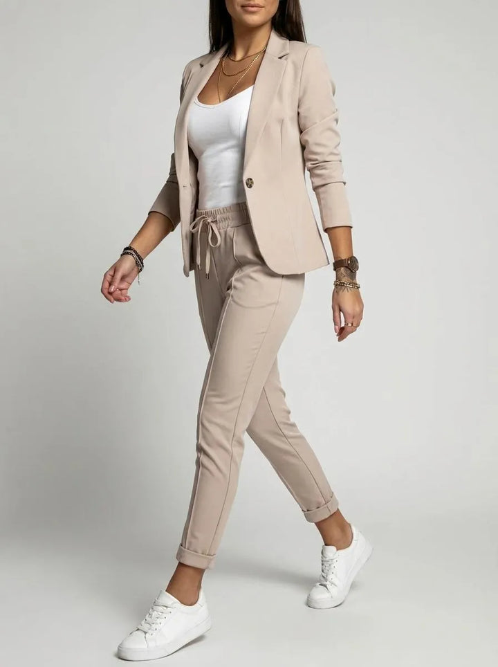 Blazer Set Women Slim Fit Trousers – Business