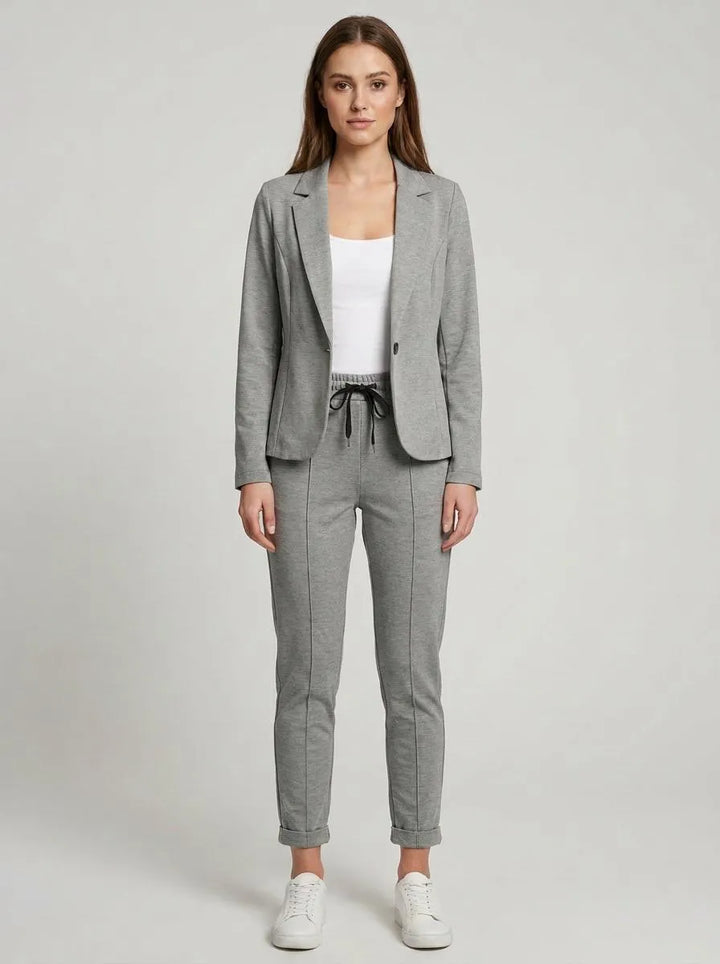 Blazer Set Women Slim Fit Trousers – Business