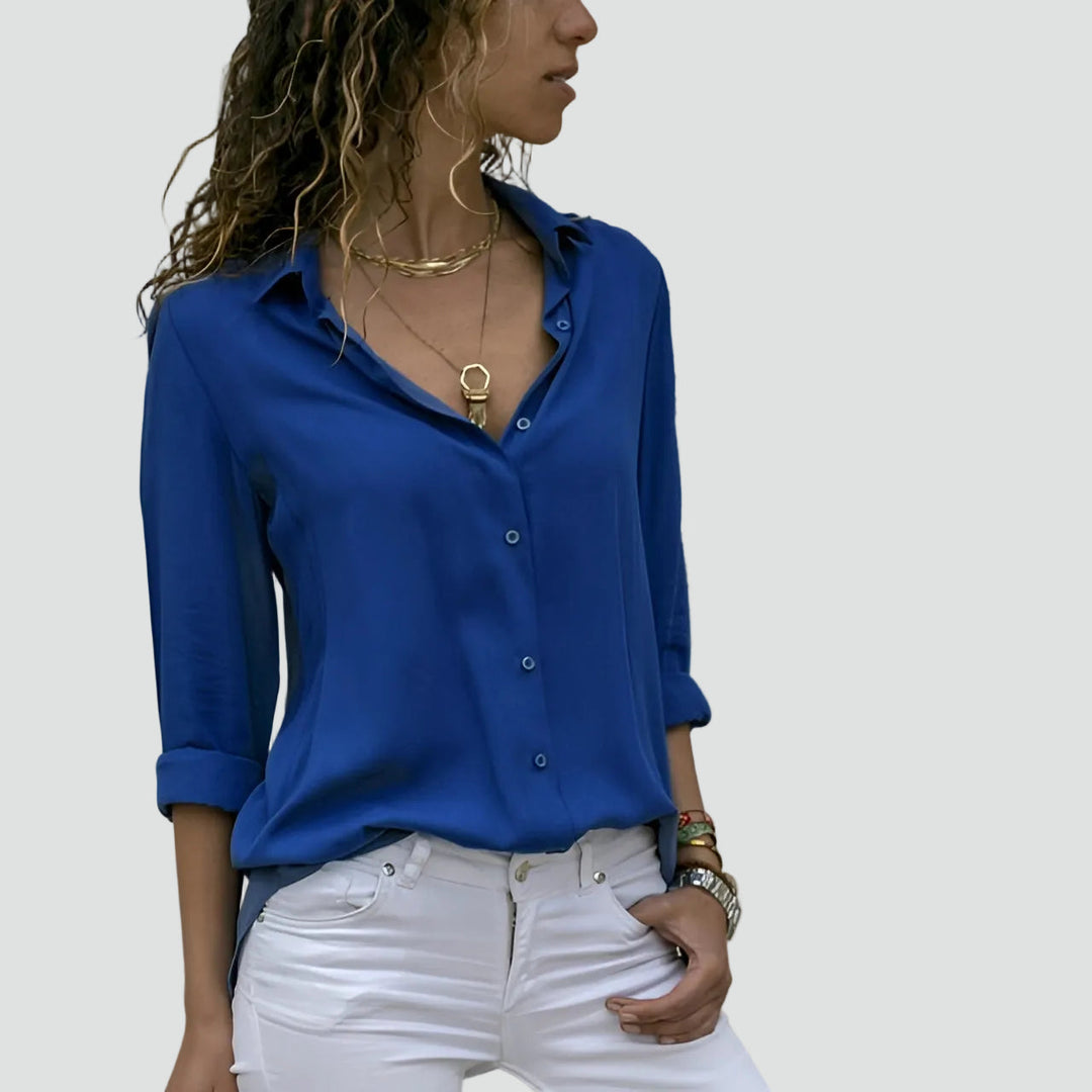 Blouse Women Loose Fit Long Sleeve – Office