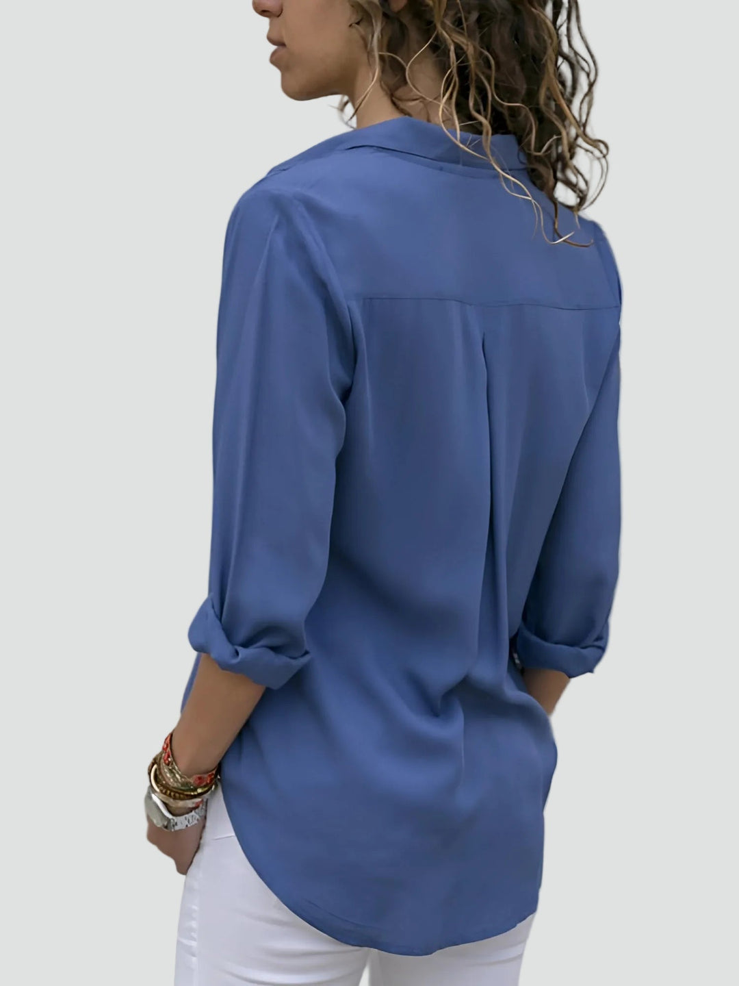 Blouse Women Loose Fit Long Sleeve – Office