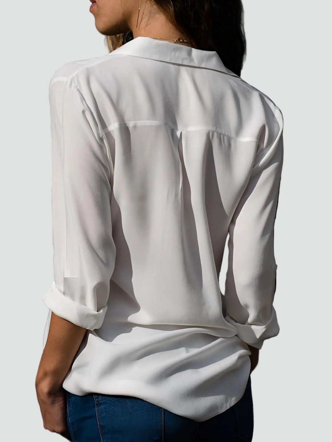 Blouse Women Loose Fit Long Sleeve – Office