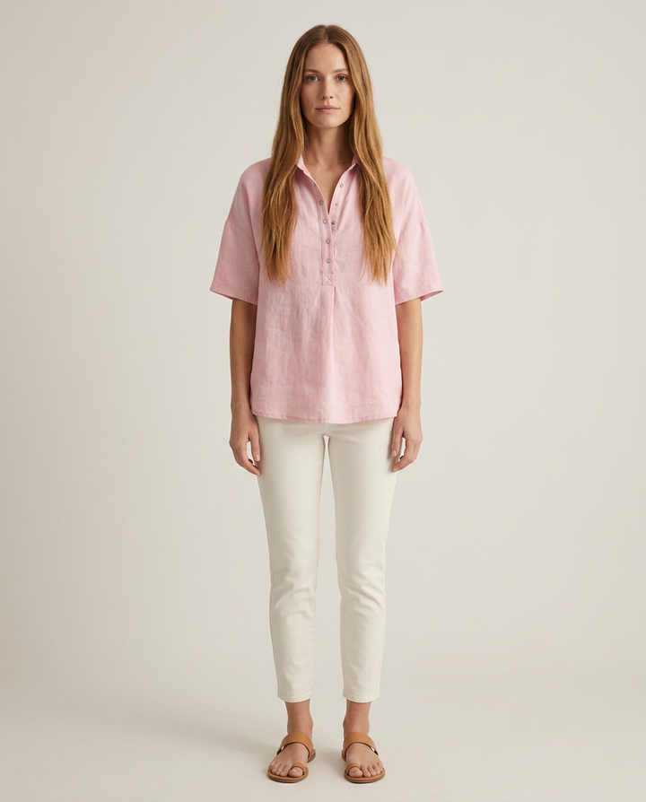 Blouse Women Loose Fit Linen – Summer