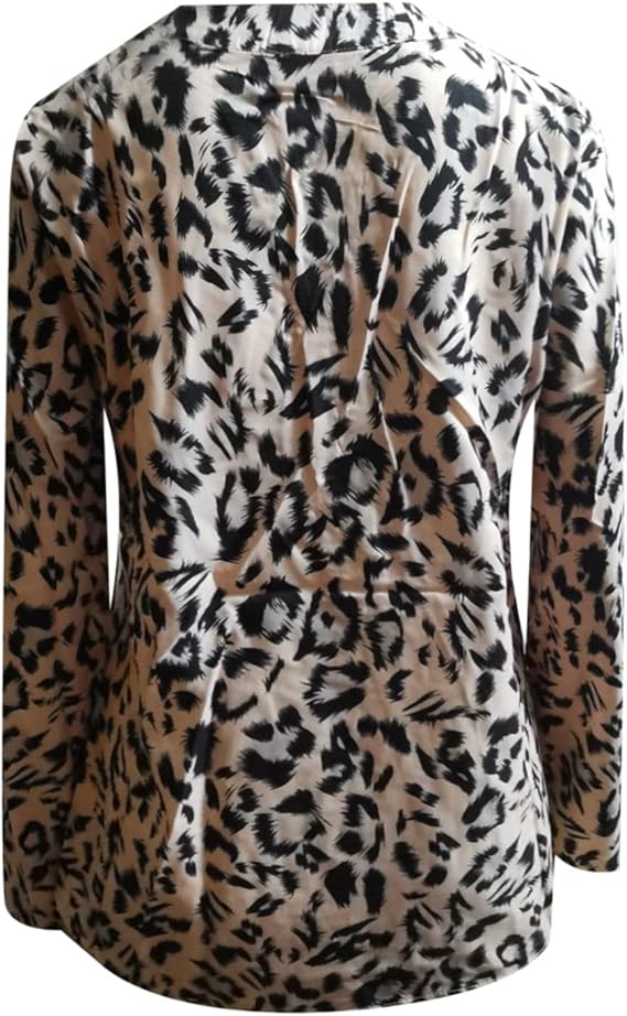 Blouse Women Leopard Print Casual – Casual
