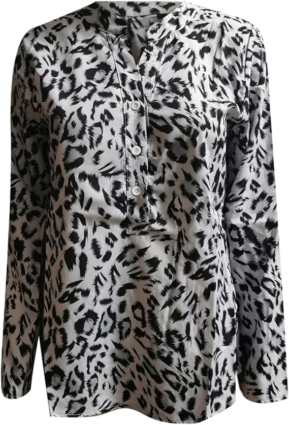 Blouse Women Leopard Print Casual – Casual