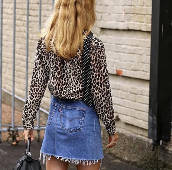 Blouse Women Leopard Print Casual – Casual
