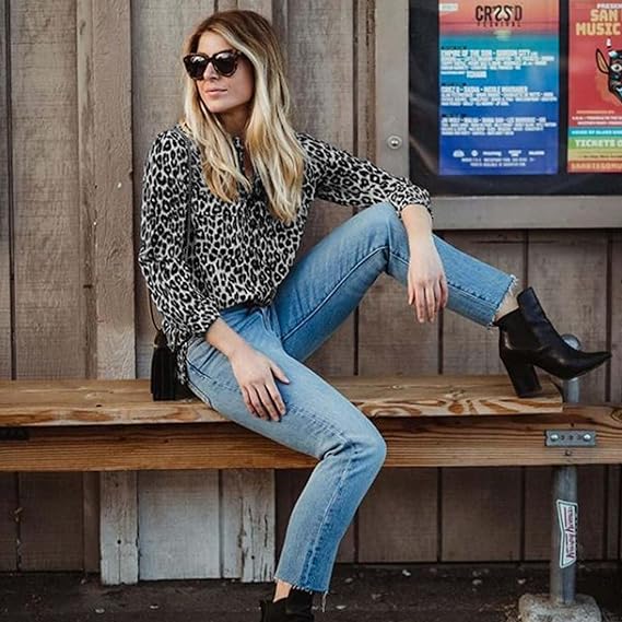 Blouse Women Leopard Print Casual – Casual