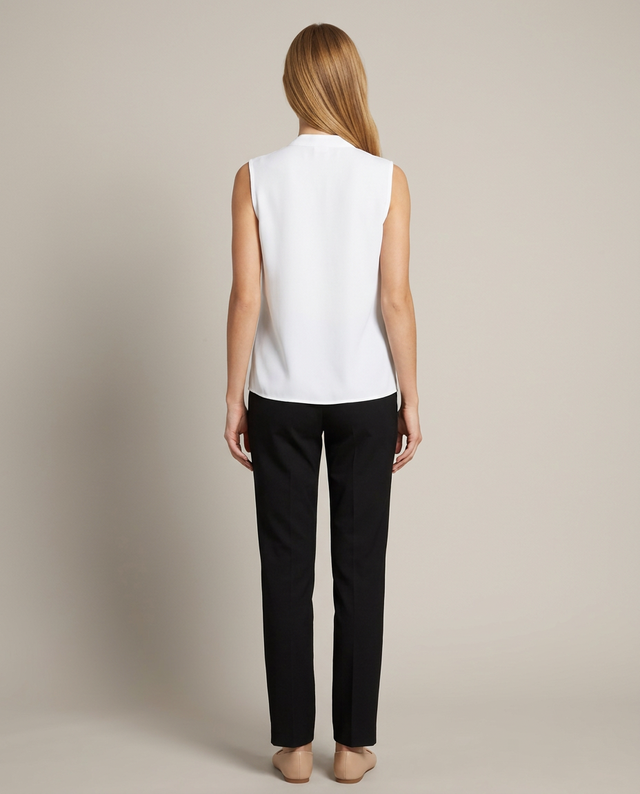 Blouse Women Sleeveless Wrap Design – Office