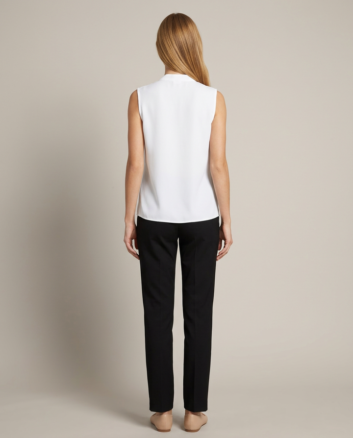 Blouse Women Sleeveless Wrap Design – Office
