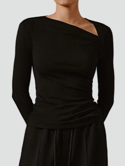 Top Women Asymmetrical Long Sleeve Casual – Casual