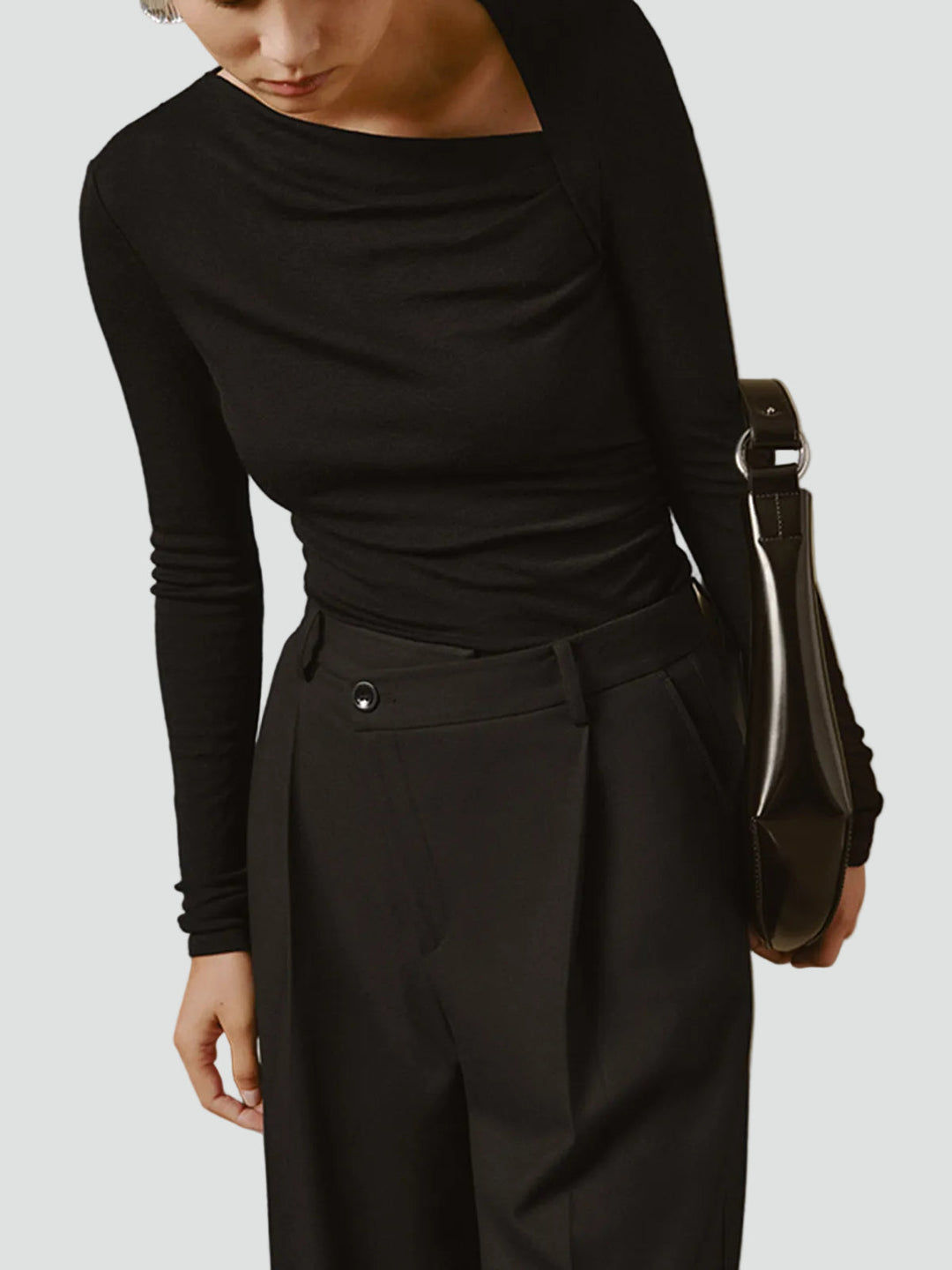 Top Women Asymmetrical Long Sleeve Casual – Casual