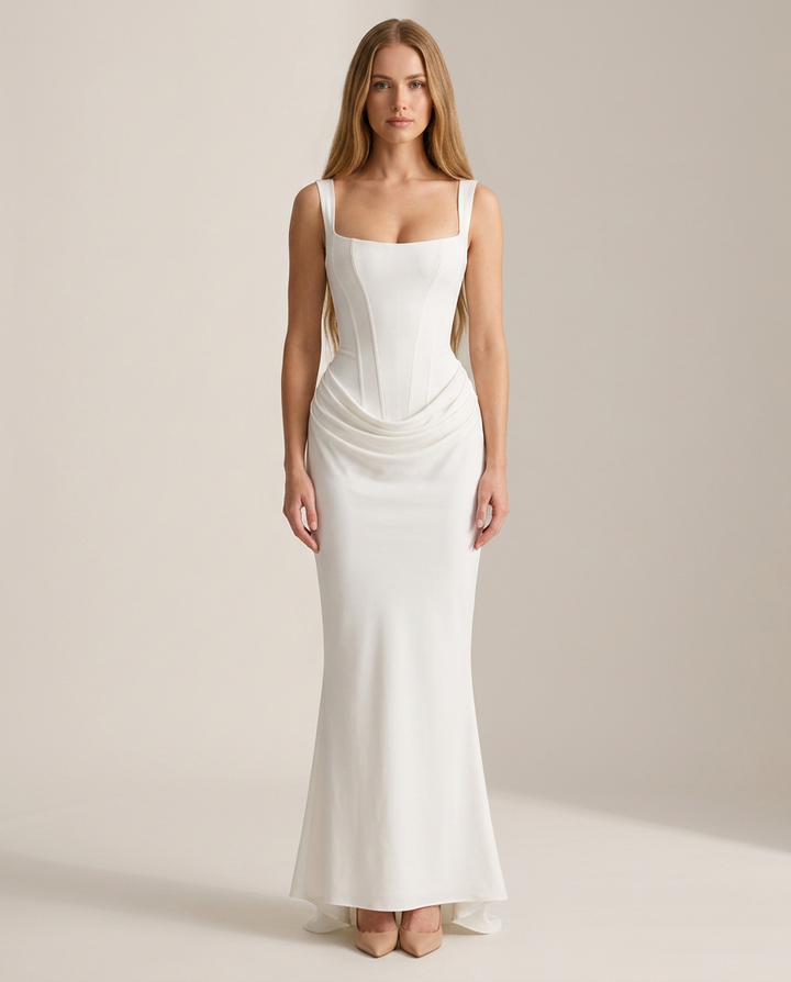 Dress Women Bodycon Corset Detail Maxi – Party
