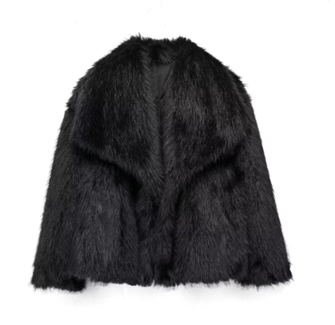 Coat Women Classic Faux Fur Long – Winter