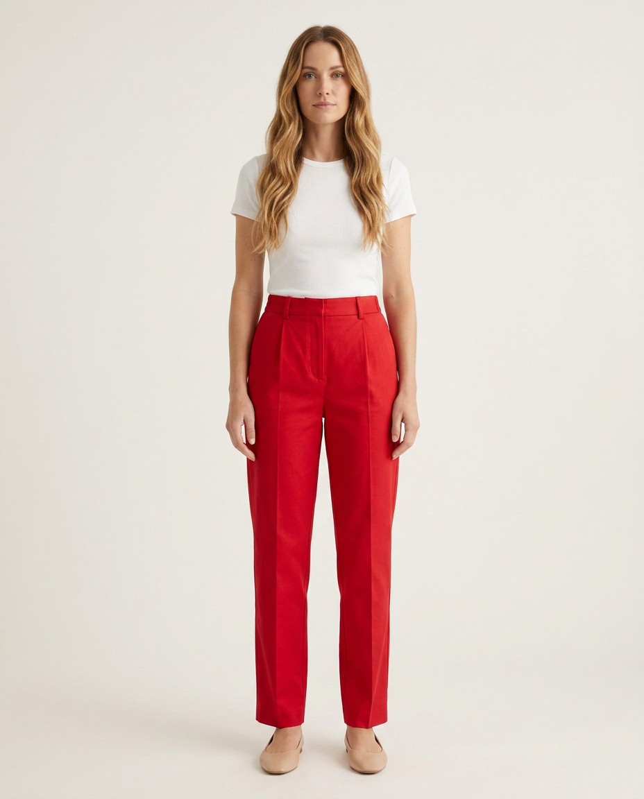 Trousers Women High Waist Cotton – Casual