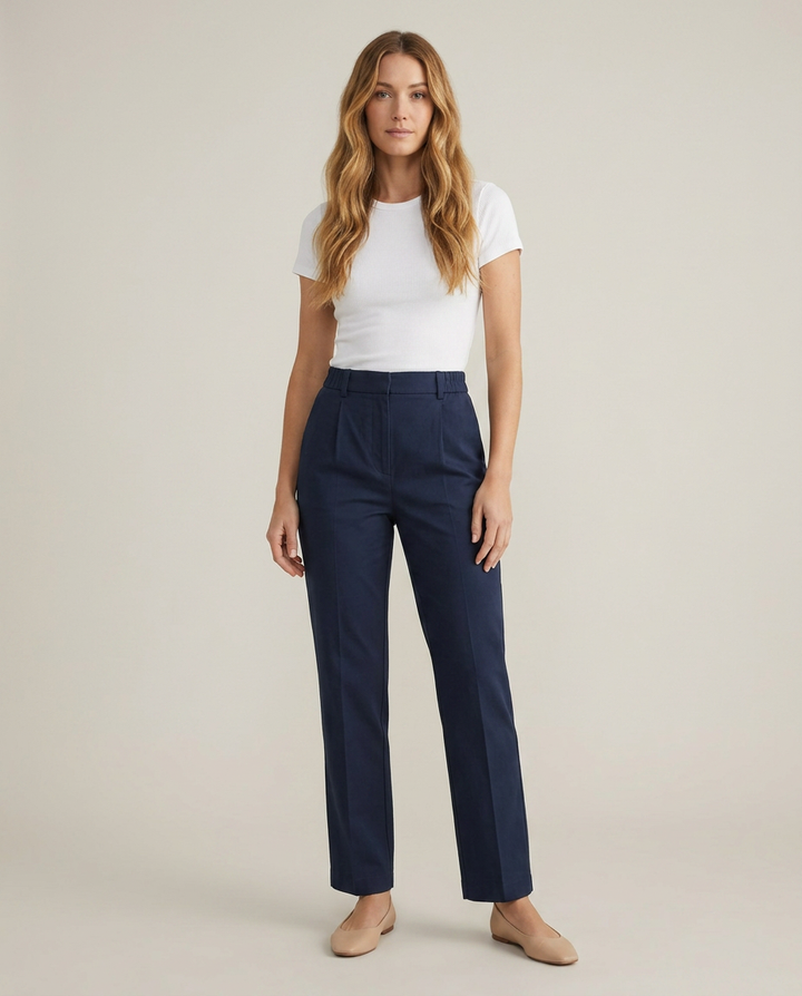 Trousers Women High Waist Cotton – Casual