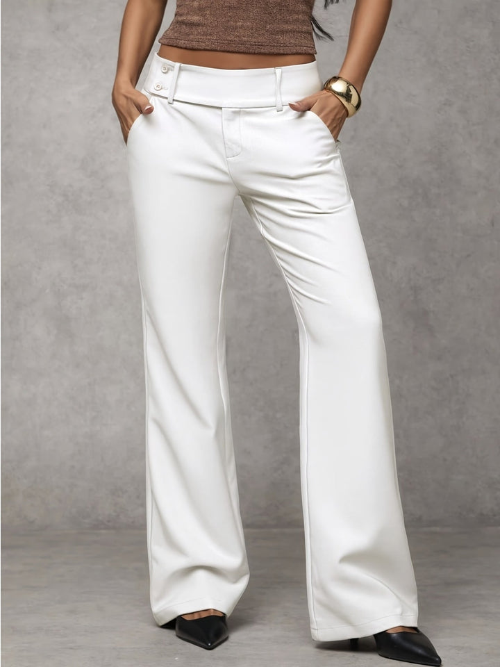 Trousers Women Loose Fit High Waist – Office