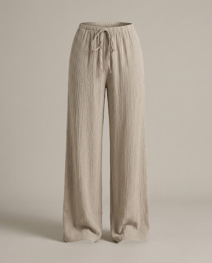 Trousers Women Wide Leg Crinkle – Summer