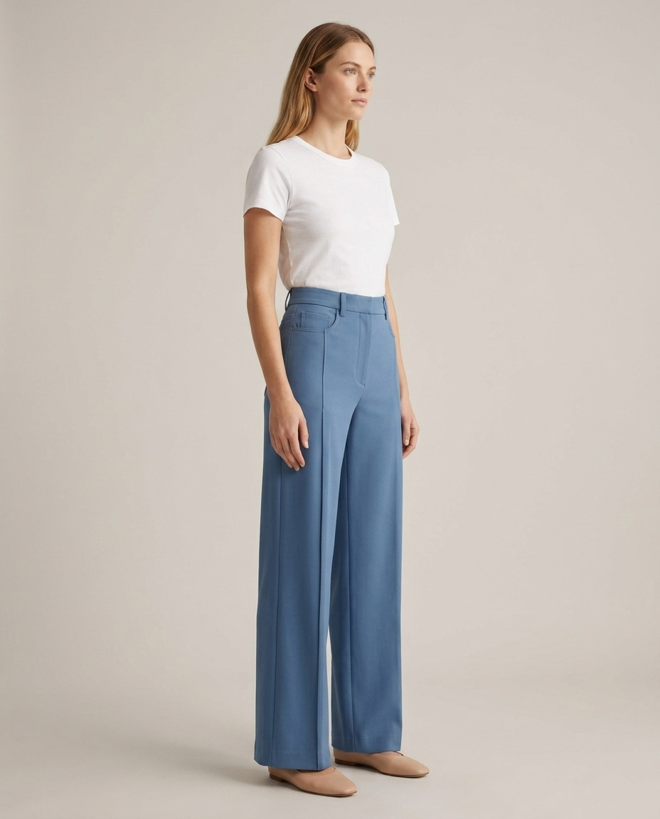 Trousers Women Wide Leg Cotton – Casual