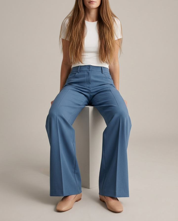 Trousers Women Wide Leg Cotton – Casual