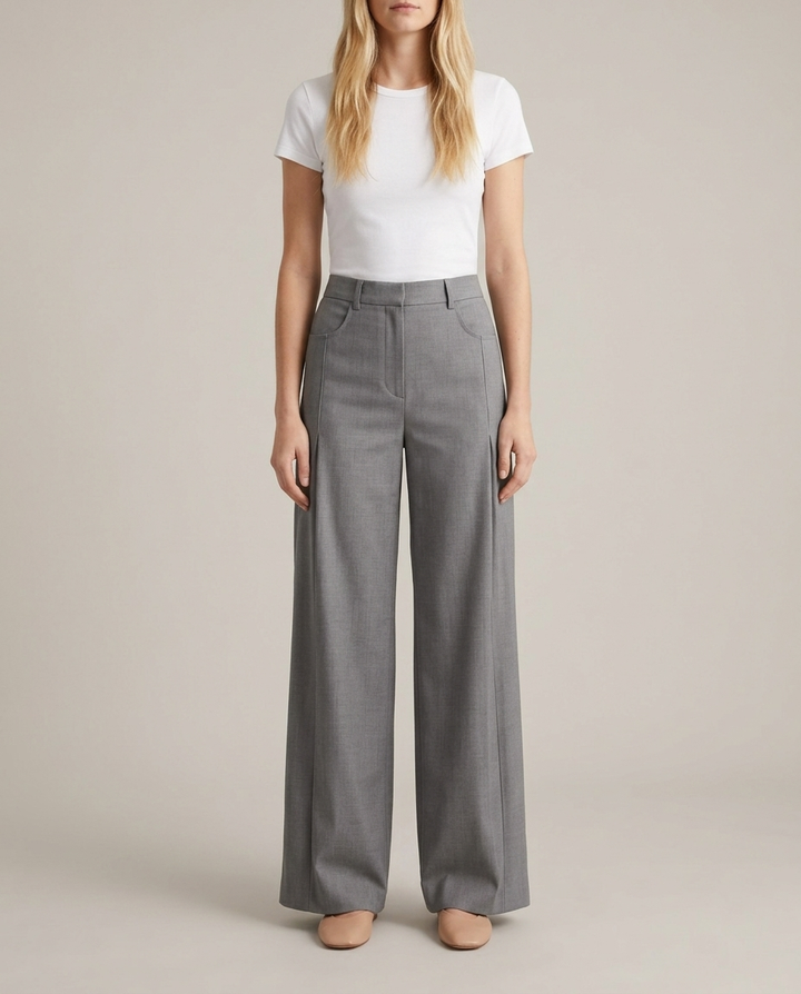 Trousers Women Wide Leg Cotton – Casual