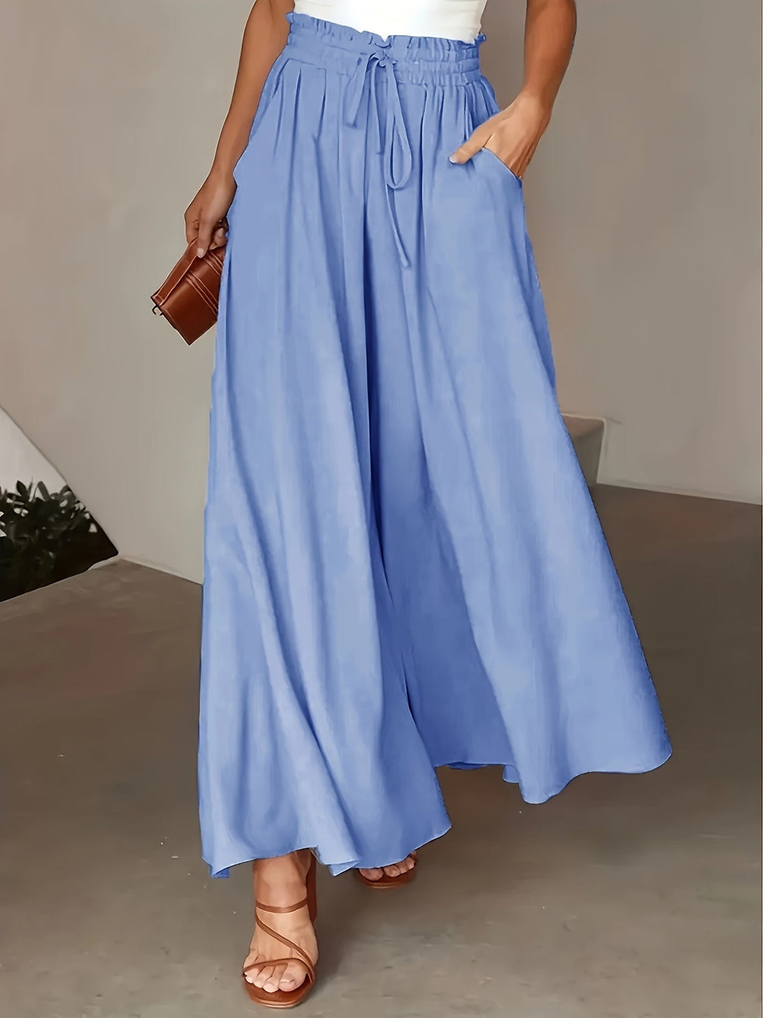 Trousers Women Wide Leg High Waist – Casual