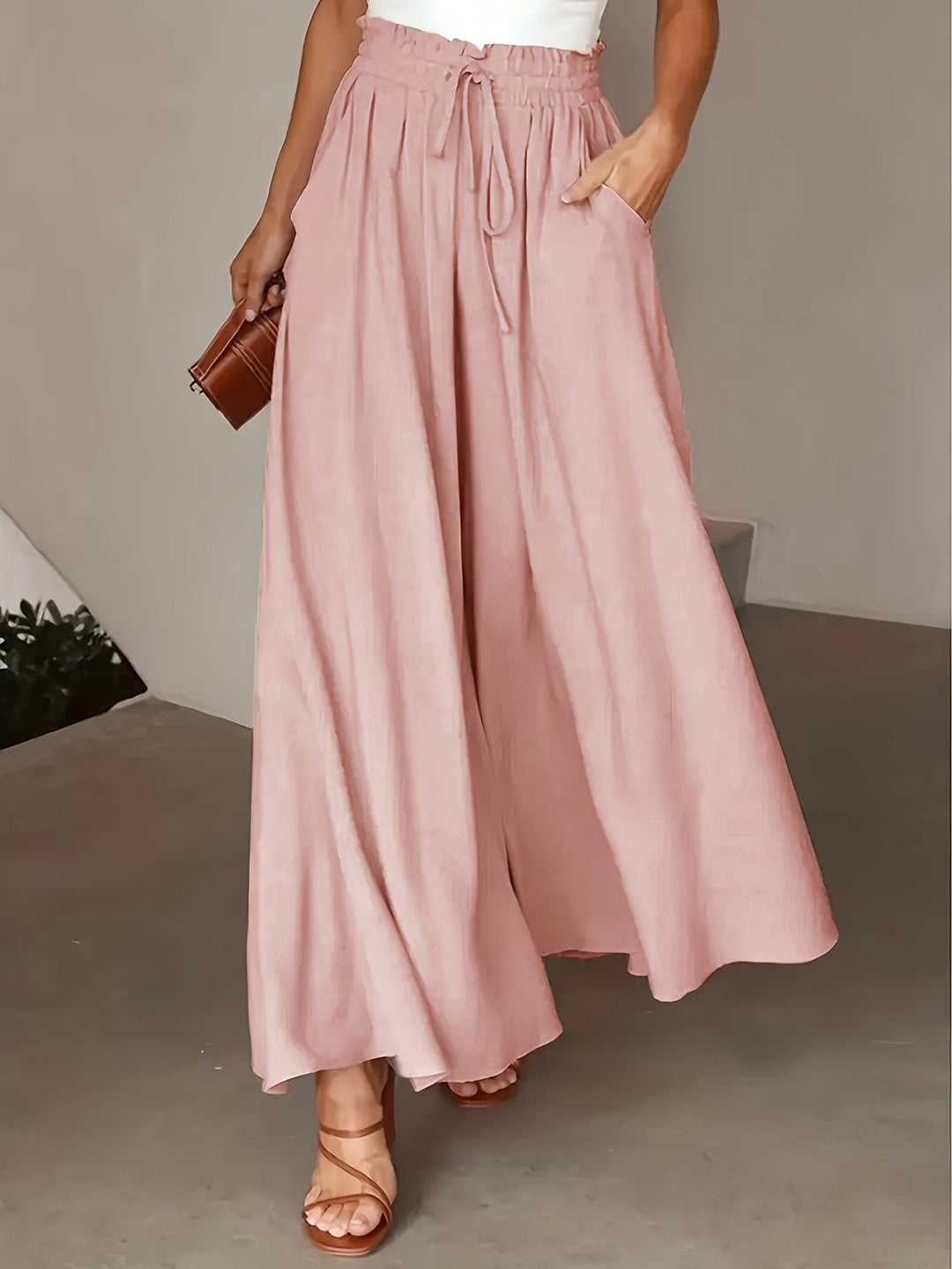 Trousers Women Wide Leg High Waist – Casual