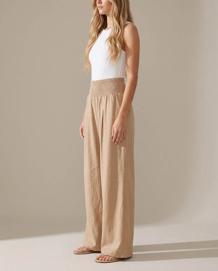 Trousers Women Wide Leg Cotton – Summer