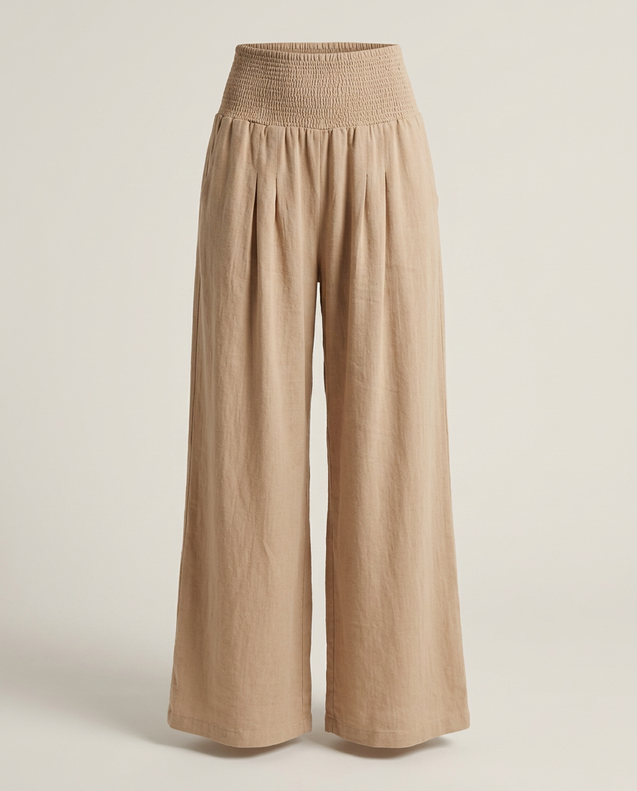 Trousers Women Wide Leg Cotton – Summer