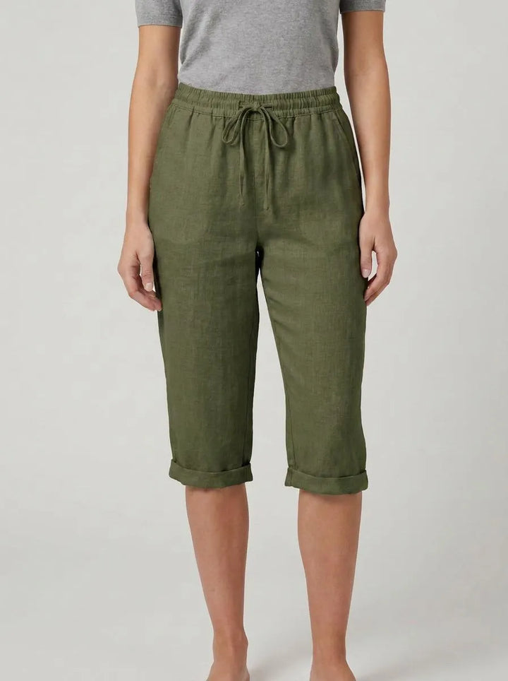 Trousers Women Elastic Waist Cotton – Casual