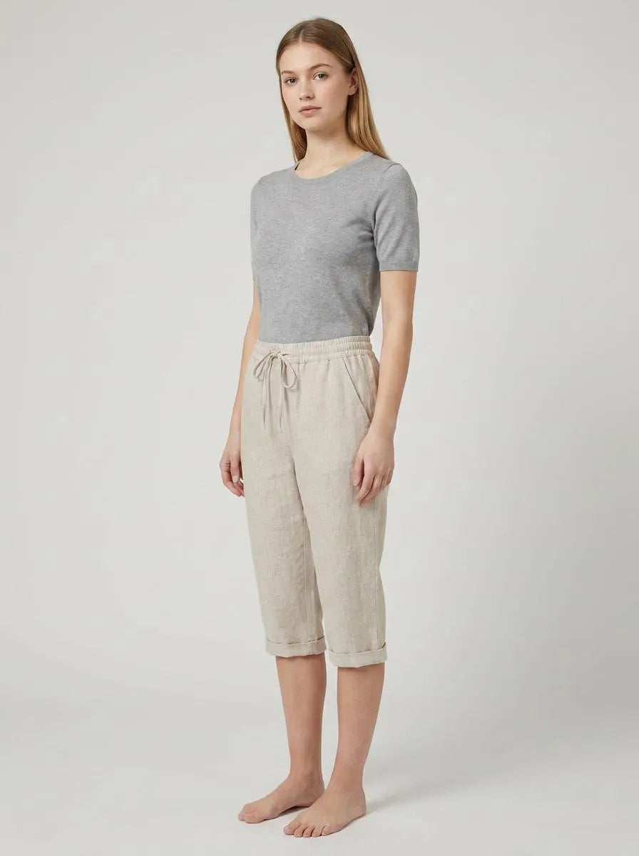 Trousers Women Elastic Waist Cotton – Casual