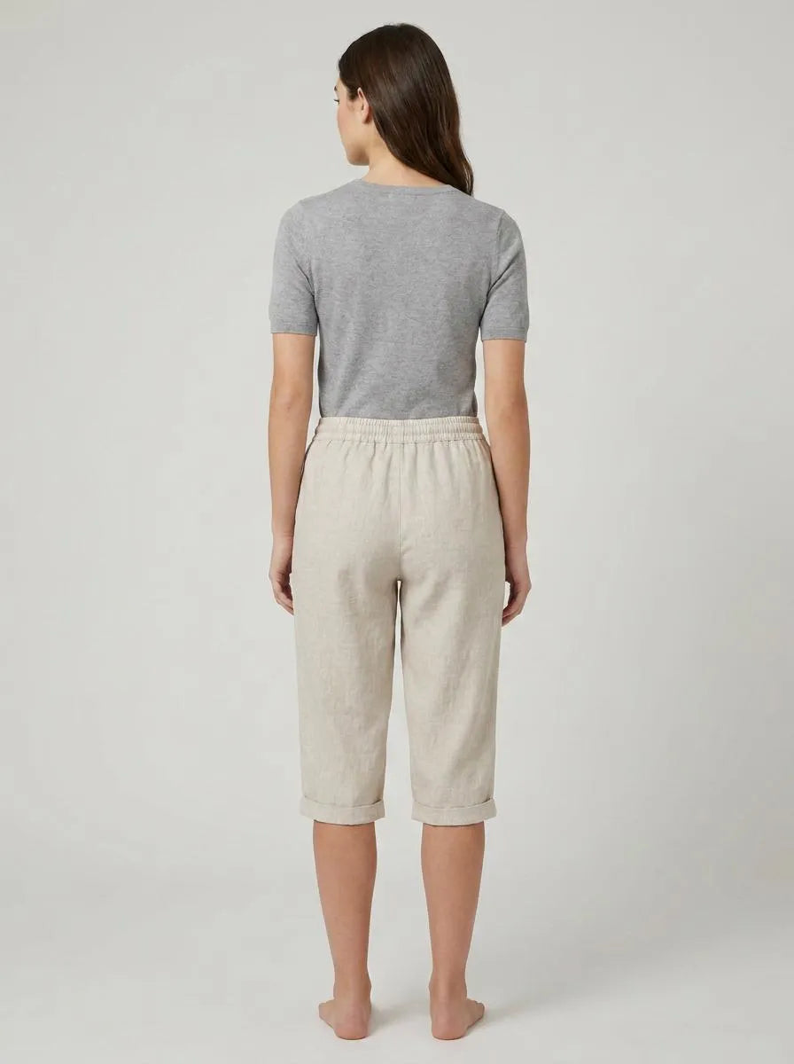 Trousers Women Elastic Waist Cotton – Casual