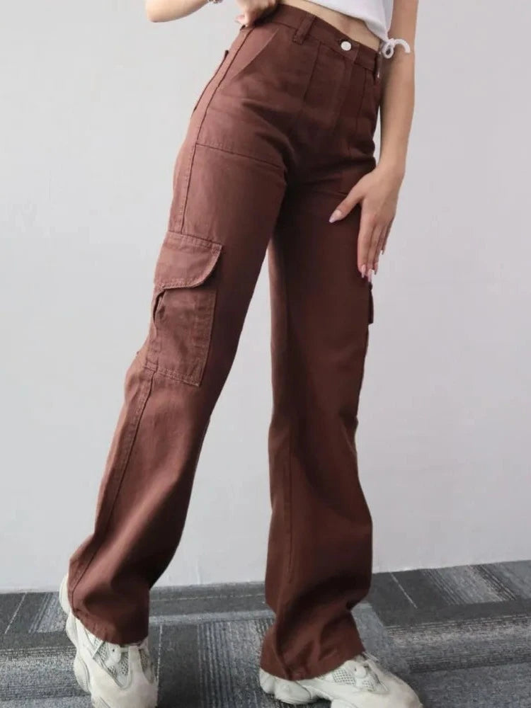 Jeans Women Wide Leg Cargo – Casual