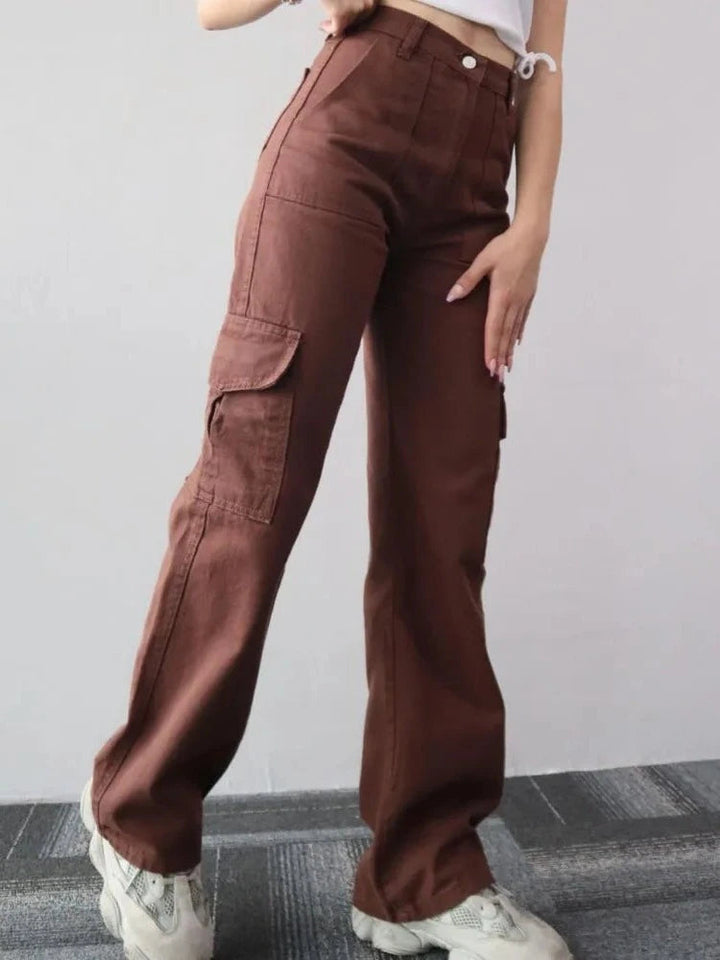 Jeans Women Wide Leg Cargo – Casual