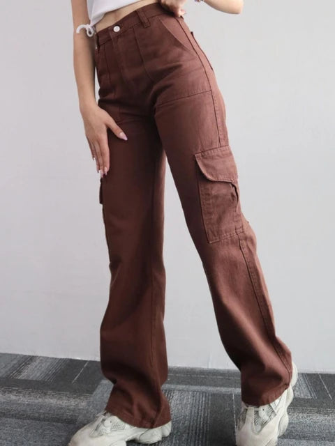 Jeans Women Wide Leg Cargo – Casual