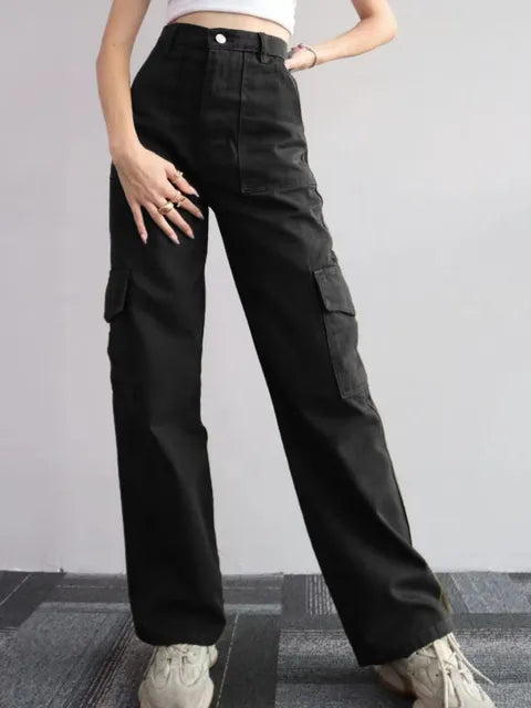 Jeans Women Wide Leg Cargo – Casual