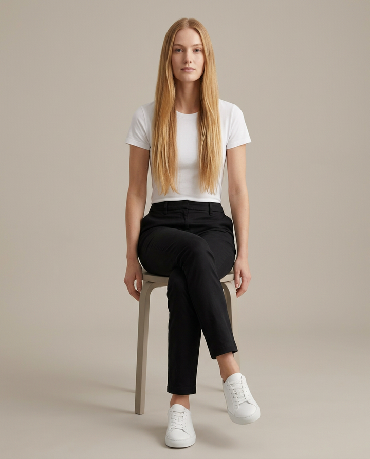 Trousers Women Tailored Cotton – Office