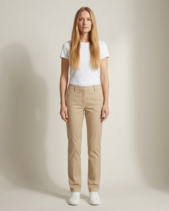 Trousers Women Tailored Cotton – Office