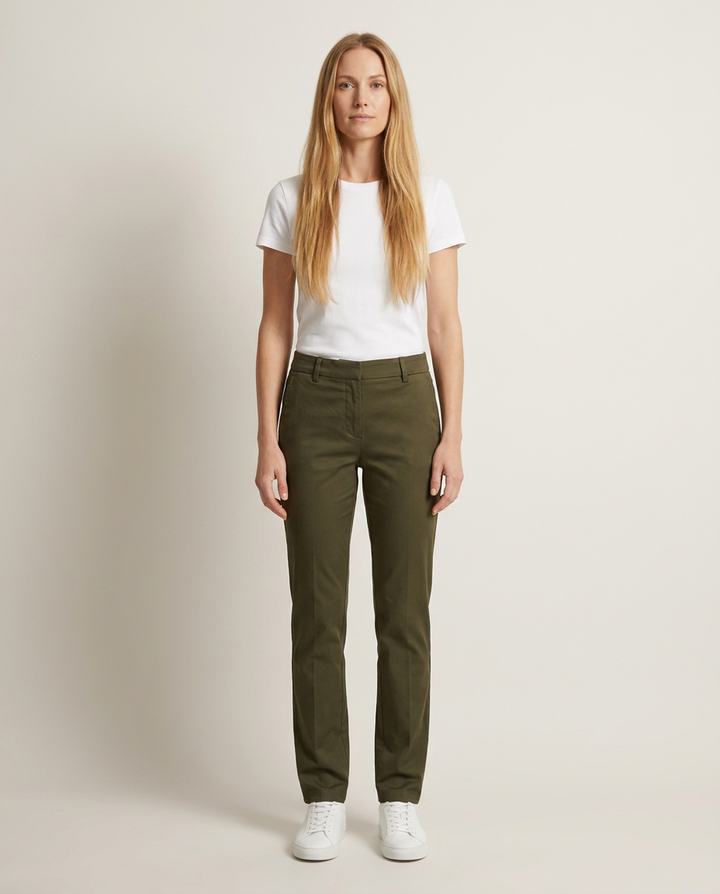 Trousers Women Tailored Cotton – Office
