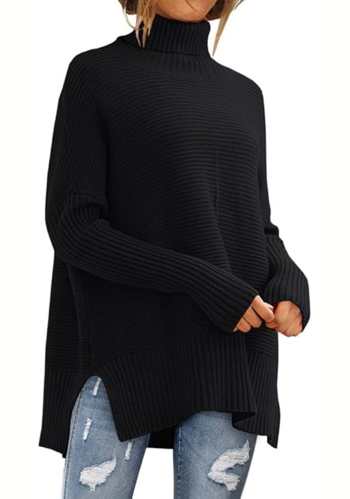 Jumper Women Knitted Roll Neck – Winter